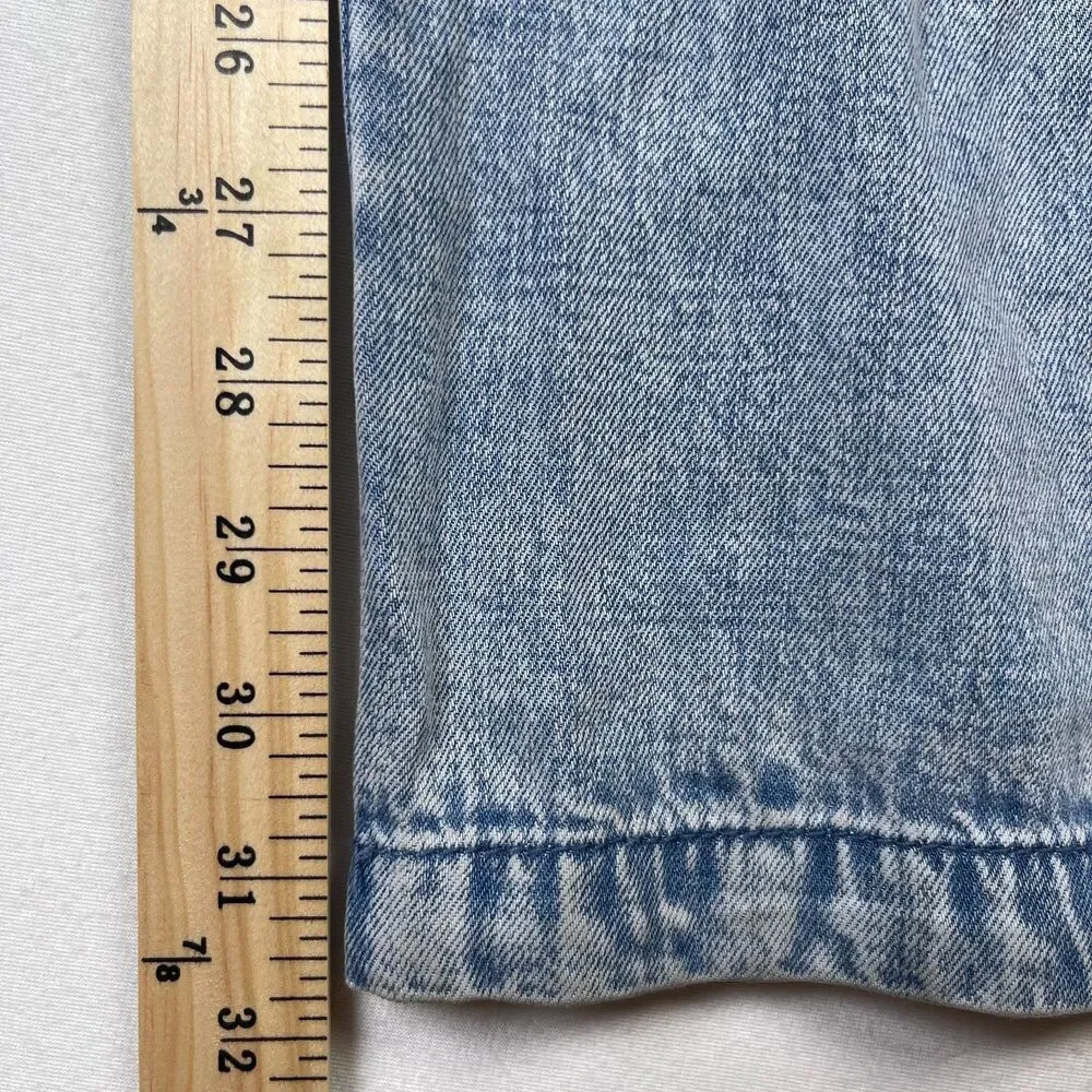 Sincerely Jules Jeans Womens 9 x 29 Blue Denim Lyocell Pockets Mid-Rise Wide Leg
